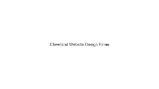 Cleveland Website Design Firms