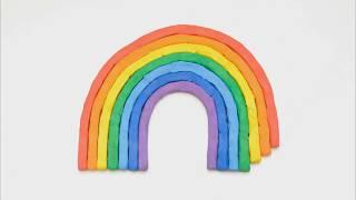 Learn colors with children,  plasticine rainbow/ Учим цвета - развивающие мультики