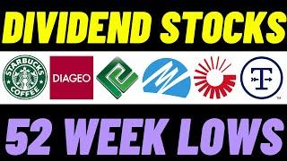 6 UNDERVALUED Dividend Stocks At 52 Week Lows To BUY Now!