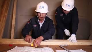 Canny Elevator Installation - Making Frame & Drop Plumb Line