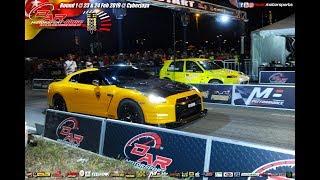 #502 Nissan GT-R R35 vs Daihatsu Charade Aura | 6,6 Detik | King Pro Drag | Malaysia Drag Racing '19