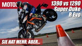 KTM 1390 Super Duke R Evo vs KTM 1290 Super Duke R Evo: Welches bietet das bessere Fahrerlebnis?