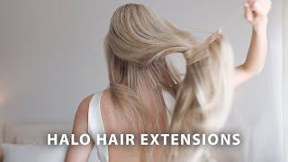 How To Clip in Halo Hair Extensions in 60 Seconds ️