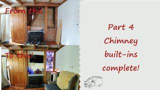 Completing chimney built-in cabinets (finally!)