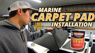 How To: Install Foam Carpet Padding on a Boat