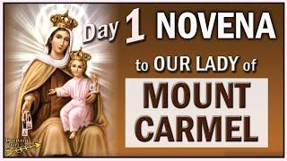 OUR LADY of MOUNT CARMEL 🟫 NOVENA - DAY 1, Daily Prayers & Flower of Carmel Song