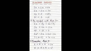 Basic Algebra ~ ............