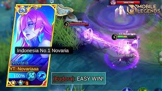 NOVARIA VS HERO EUDORA WHO WILL WIN?? | NOVARIA BROKEN BUILD & EMBLEM 2023 - MLBB