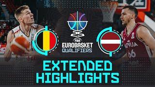 Belgium  vs Latvia  | Extended Highlights | FIBA EuroBasket 2025 Qualifiers