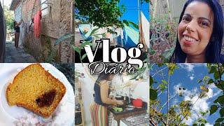 VLOG  ORGANIZANDO A CASA PARA  SEMANA/ NOSSO DOMINGÃO/ BOLO DE FUBÁ COM GOIABADA