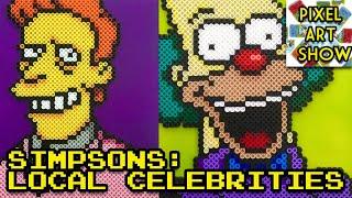 Simpsons Local Celebrities - Pixel Art Show