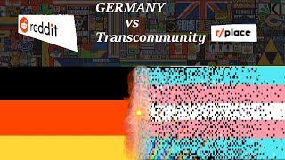 r/place MOST EPIC BATTLE: GERMANY VS LGBTQ+ Community