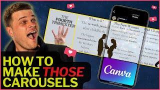 HOW TO CREATE A CONTINUOUS INSTAGRAM CAROUSEL | Seamless Carousel Canva Tutorial