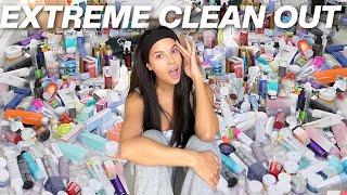 EXTREME CLEAN OUT! Makeup, Skincare, Bathroom, & Closet