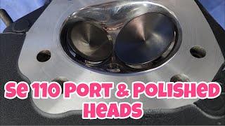 Port & Polish Performance Dyna Harley Screamin Eagle SE 110 Heads