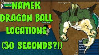 FIND DRAGON BALLS IN 30 SECONDS? NAMEK DB LOCATIONS! l Dragon Ball Online Generations