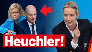 Messer-Terror von Mannheim: Alice Weidel rechnet mit Scholz, Faeser und Co. ab! - AfD-Fraktion