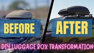 How To repair and paint a Car Luggage Box, Roof Box, THULE Polar 100 Pod DIY Project Easy beginner