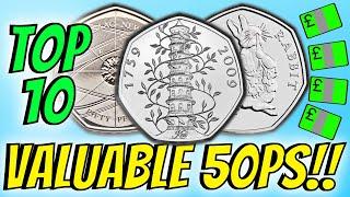 Top 10 Most Valuable and Rare 50p Coins! (UK Circulation)