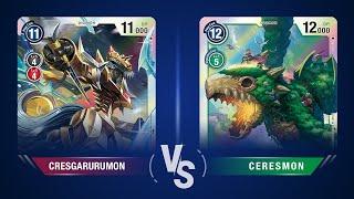 Red Cresgarurumon vs Ceresmon - TrueChampionSteven