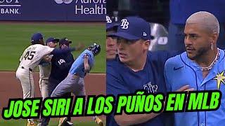 Asi Fue La Epica Pelea De Jose Siri Vs Abner Uribe En MLB l INCREIBLE!
