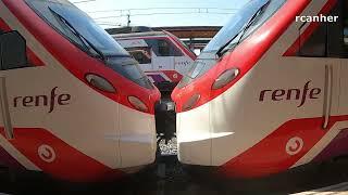 Vista desde Cabina de tren. Cercanías Madrid. Línea C4b Colmenar Viejo - Parla