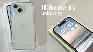  iPhone 15 (blue) unboxing, accessories & camera test 2024