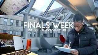 Finals week study vlog | exam prep, late assignments, uOttawa study spots