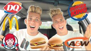 ULTIMATE CHEESEBURGER TASTE TEST - Voros Twins