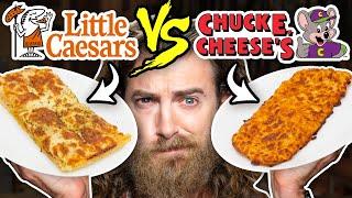 Little Caesars vs. Chuck E. Cheese Taste Test | Food Feuds