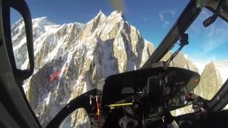 CMBH Helicopter flying over Mont Blanc - Go Pro Hero 3