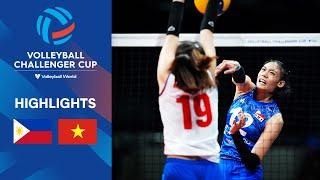  PHI vs.  VIE - Quarter Finals | Volleyball Challenger Cup Women | Highlights