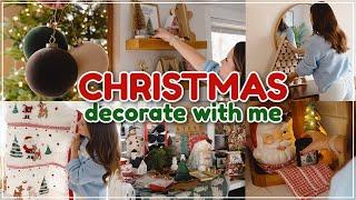 Christmas Decorate With Me 2024 / Minimal & Clutter Free Holiday Decor / Decorating Ideas