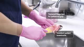 Ansell MICRO-TOUCH® NITRAFREE™ Pink Nitrile Gloves