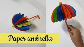 Paper umbrella making/ Easy orgami craft idea for children/Diy/Malayalam channel/ART4 u