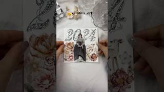 Korean style New year’s card #scrapbooking #journalwithme #journalasmr #artjournal #다꾸asmr #다꾸영상