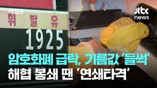 암호화폐 급락하고 기름값 '들썩'…해협 봉쇄 땐 '연쇄타격' / JTBC 아침&