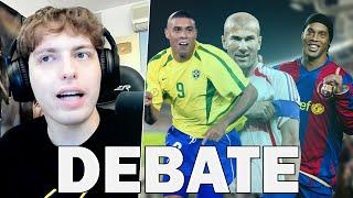 DAVO XENEIZE DEBATE DE FUTBOL CON EL CHAT (DIHNO, ZIDANE, RONALDO, KAKÁ, PIRLO)