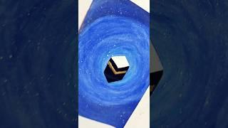 “Kaaba Painting in Galaxy | Spiritual Islamic Art”