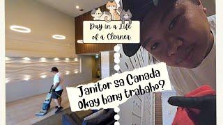 Simpleng Buhay Janitor sa Canada | Day in a Life of a Pinoy Janitor in Canada | Is it a good job?