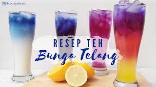 BLUE BUTTERFLY PEA FLOWER TEA RECIPE | RESEP TEH BUNGA TELANG BIRU