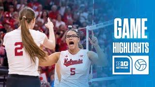 UCLA at Nebraska | Highlights | Big Ten Volleyball | 09/27/2024