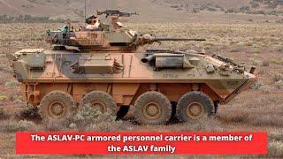 The ASLAV-PC armored personnel carrier is a member of the ASLAV family