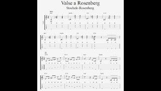 Valse a Rosenberg - Gypsy Waltz for Guitar with Tab