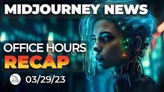 I Can't Wait For V7 lol | Midjourney Office Hours Recap March 29th 2023 | Midjourney News