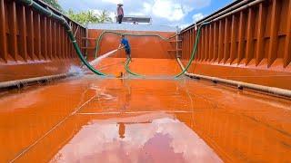 Quá trình bơm chuyến cát ở miền Tây/Sand pumping process