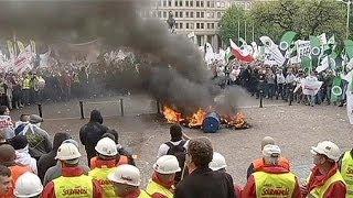 Tausende Bergleute protestieren in Polen gegen Minenschließung