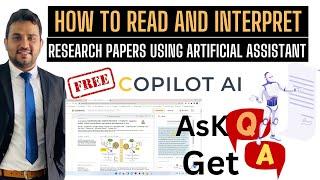 ChatGPT based Copilot AI tool : How to read research paper using Scispace?