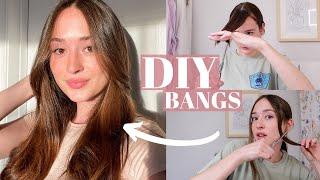 I cut my own CURTAIN BANGS!! ️