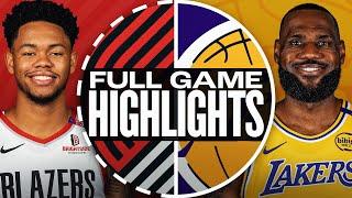 Game Recap: Lakers 114, Trail Blazers 106